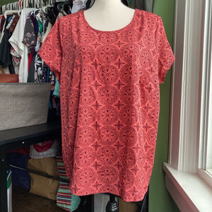 Sears lightweight top size Large brick color
